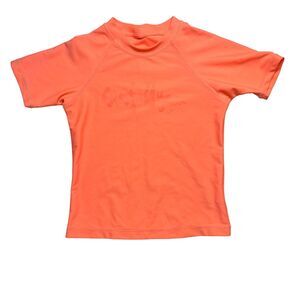 Seafolly Orange Short Sleeve Swim Shirt Size 2 New